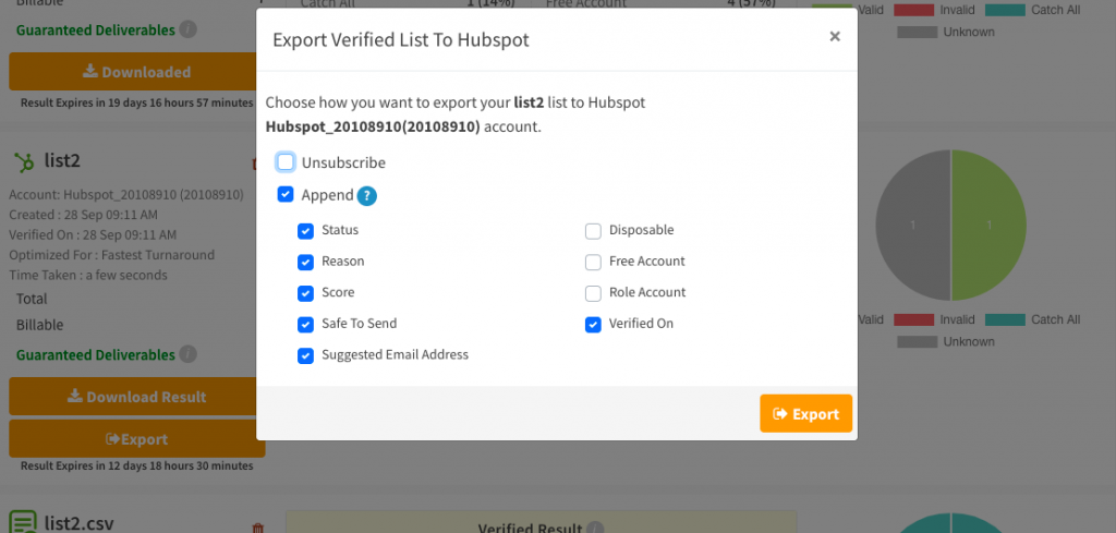 Append Clearout Status during Export to ESP/CRM