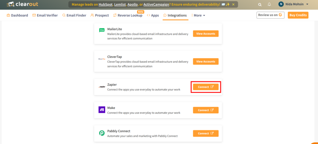 Connect Clearout via Zapier